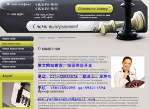 大型俄文企业网站设计，为您开发精品网站