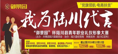 陆川县“御景园杯我为陆川代言”青年职业礼仪形象大赛